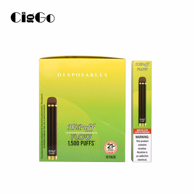 Mint Flavored 1500 Puff Disposable Vape Draw Activated Vape Mini Pod